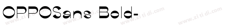 OPPOSans Bold字体转换